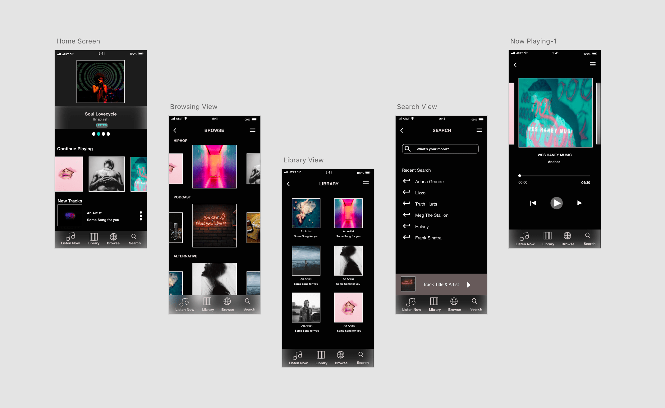 Hai friends, developed a concept application for music app. Music Player App Keshaunda Parrish