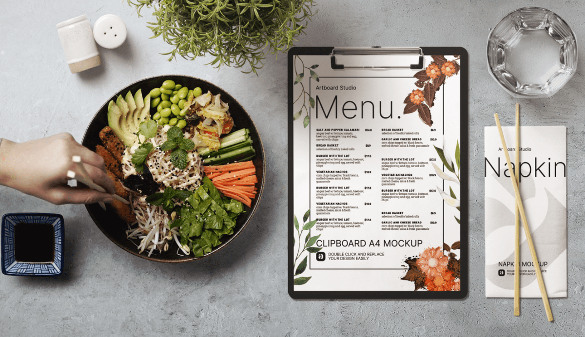 When you purchase through li. Animated Menu Mockup Template