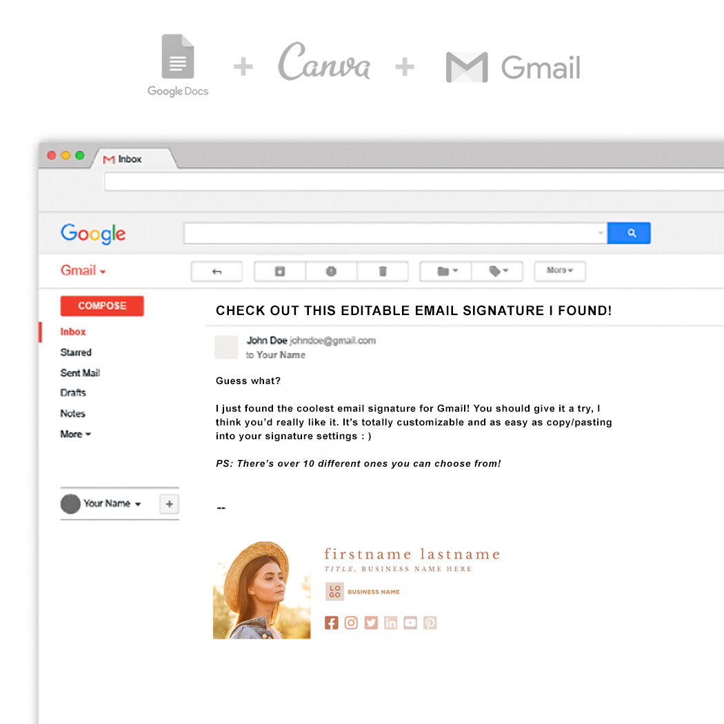 This resource allows you to quickly preview and design email signatures. Fast And Easy Customizable Email Signature Spade Anchor Creative