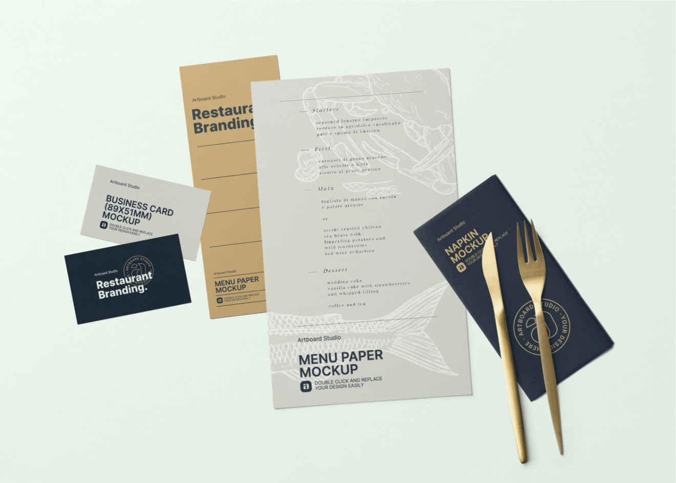 Today's freebie is a beautiful restaurant stationery mockup psd by qeaql studio, and it's all you could ask for in a mockup! Restaurant Branding Identity Mockup Template