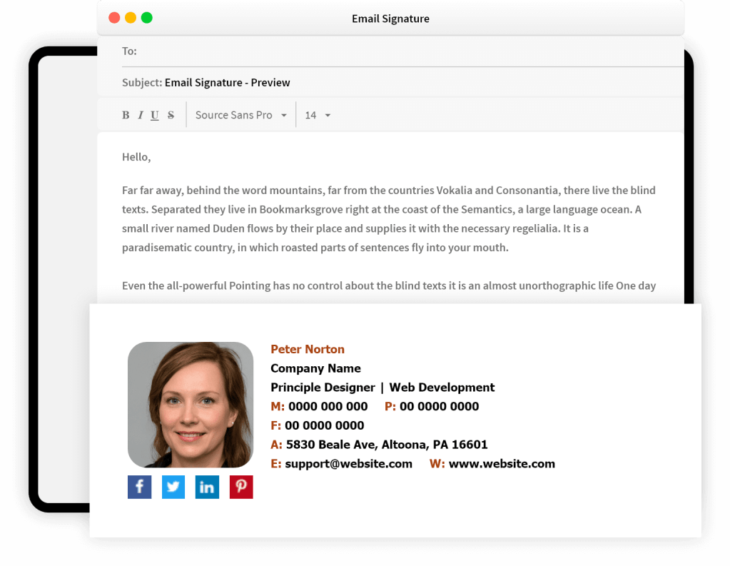 25+ Download Email Signature Mockup Psd