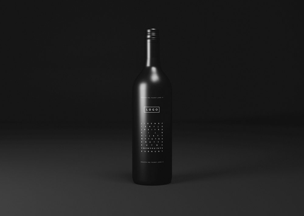 18+ Download Black Bottle Mockup Psd