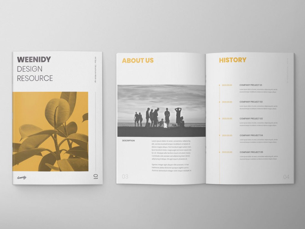 28+ Download A4 Brochure Mockup Free&nbsp;Psd