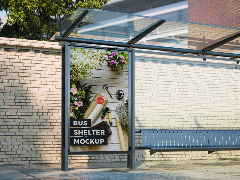 35+ Download Bus Shelter Mockup Free Psd