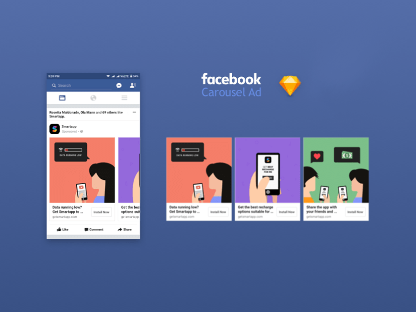 20+ Download Facebook Post Free Mockup&nbsp;Psd